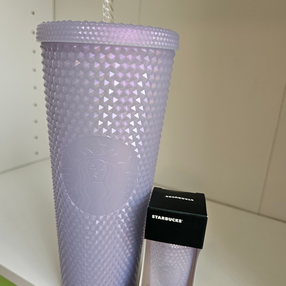 NEW Starbucks Icy Studded Venti Tumbler W/Keychain